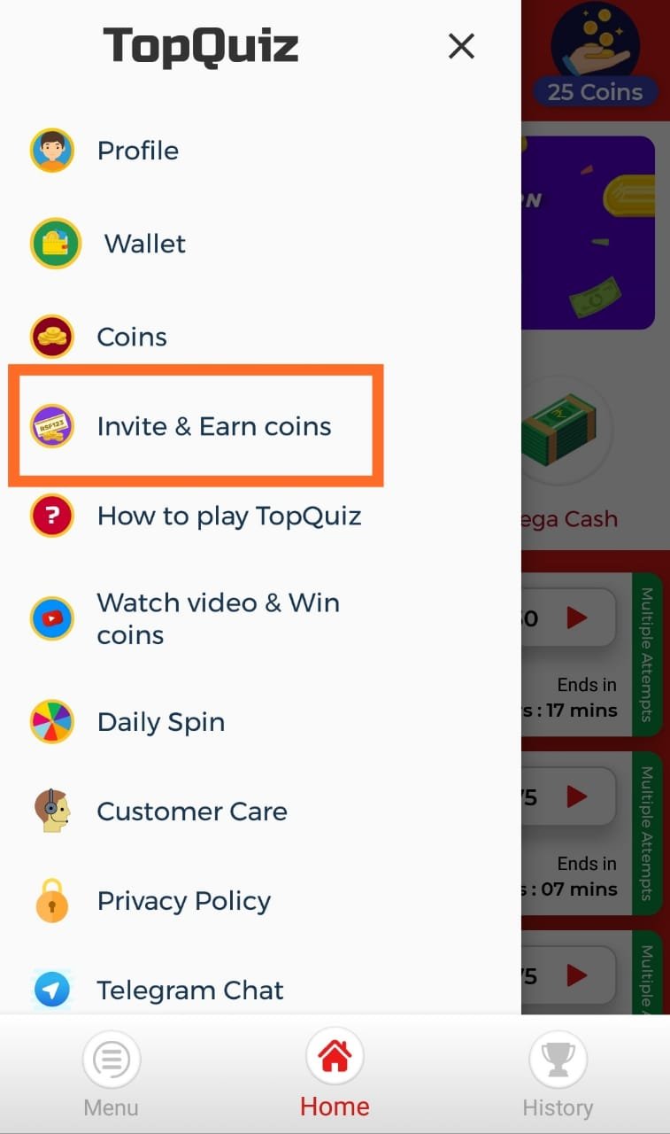 Invite and Earn Coin