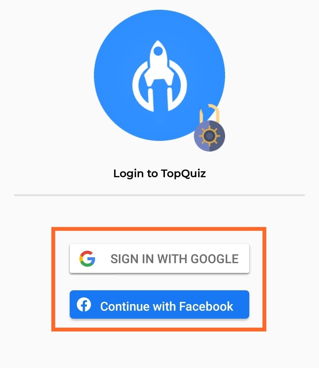 Signup With Google Or Facebook